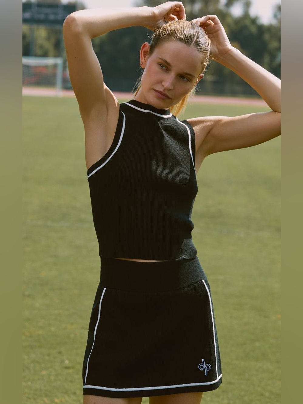Anthropologie Daily Practice Tennis Mini Skirt, sz XL